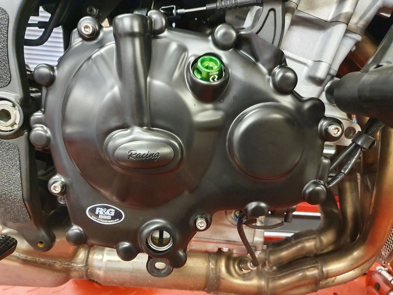 R&G Racing, Right Side Clutch Cover (Race/road version) for Kawasaki ZX-25R '20-'22 R&G Racing, Right Side Clutch Cover (Race/road version) for Kawasaki ZX-25R '20-'22